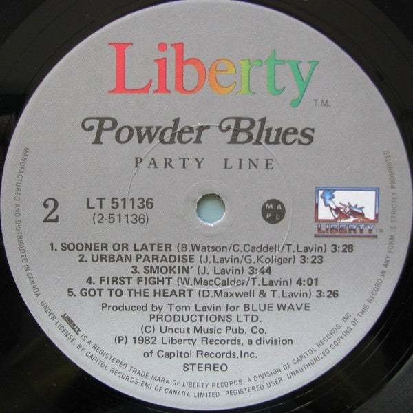 Powder Blues – Party Line - 1982!