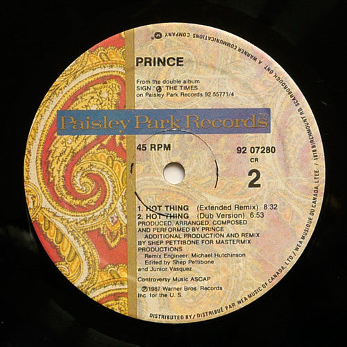 Prince - I Could Never Take The Place Of Your Man - 1987 Maxi-Single!