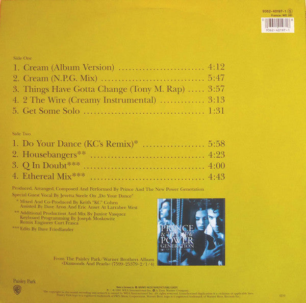 Prince And The New Power Generation – Cream (Remixes) - 1991