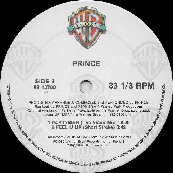 Prince – Partyman - 1989 Original!