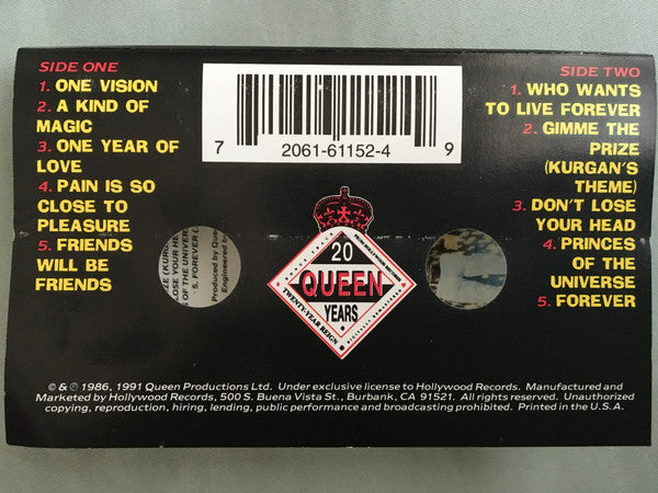 Queen – A Kind Of Magic - 1991 US Cassette VinylPursuit.com