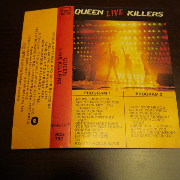 Queen – Live Killers - 1979 Original Cassette VinylPursuit.com