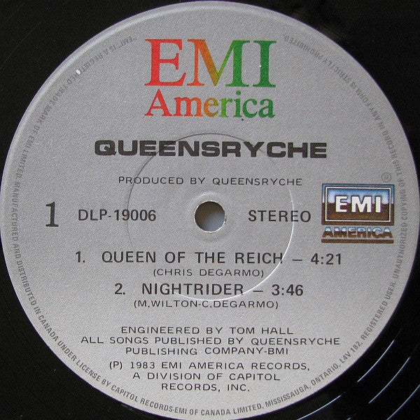 Queensryche – Queensryche -1983 1st Can Pressing in Shrinkwrap, Rare!