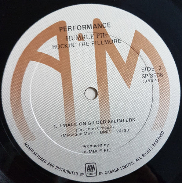 Humble Pie – Performance: Rockin' The Fillmore – Vinyl Pursuit Inc