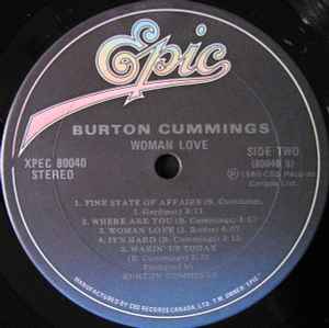 Burton Cummings – Woman Love - 1980