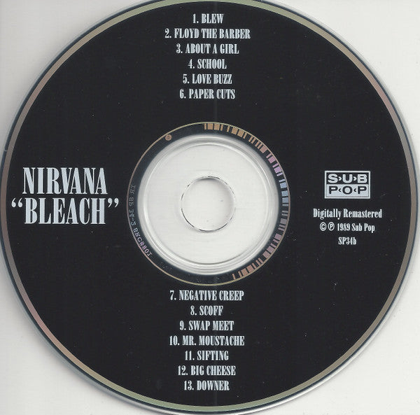 Nirvana – Bleach - 1994 CD Vinyl Pursuit Inc