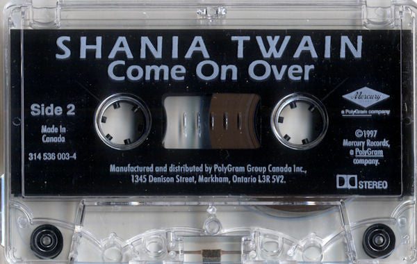 Shania Twain – Come On Over - 1997 Cassette