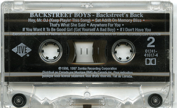 Backstreet Boys – Backstreet's Back - 1987 Cassette