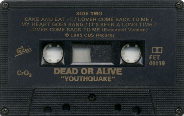 Dead Or Alive – Youthquake - 1985 Cassette