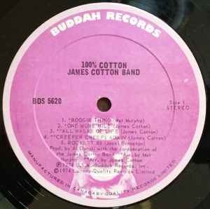 The James Cotton Band – 100% Cotton - 1974