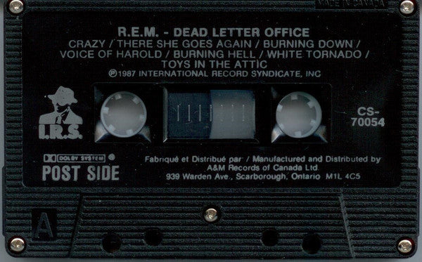 REM – Dead Letter Office - 1987 Original Cassette VinylPursuit.com