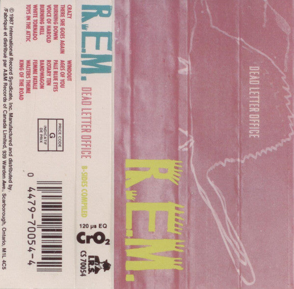 REM – Dead Letter Office - 1987 Original Cassette VinylPursuit.com
