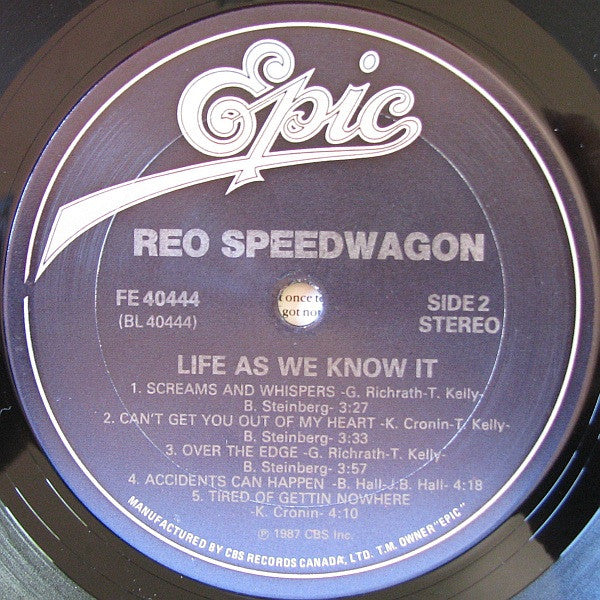 REO Speedwagon – Life As We Know It - 1989 in Shrinkwrap!