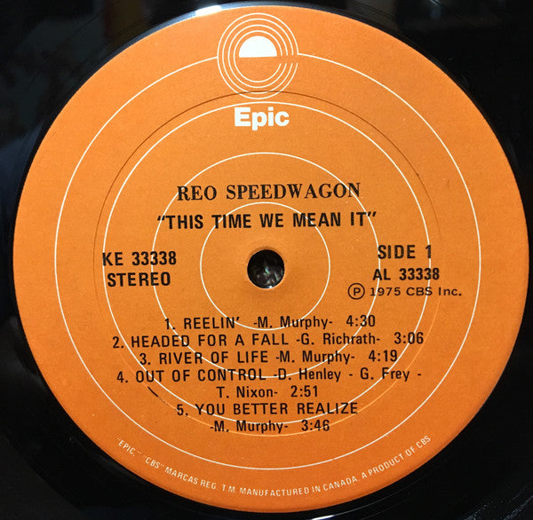 REO Speedwagon – This Time We Mean It - 1975 Original