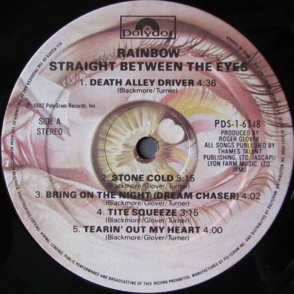 Rainbow – Straight Between The Eyes - 1982 Original!