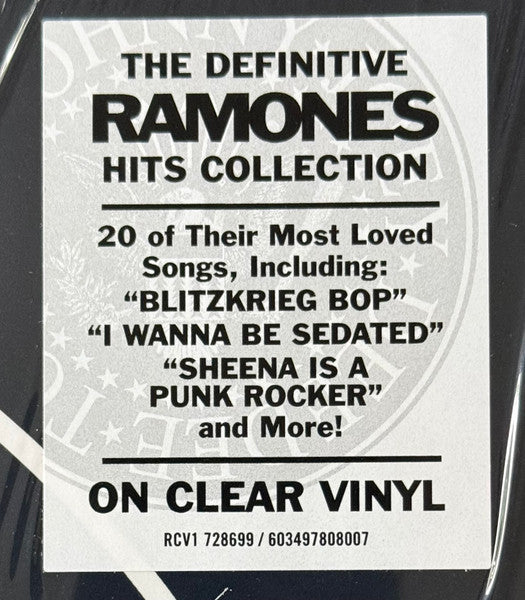 Ramones – Greatest Hits - Clear Vinyl, Sealed! VinylPursuit.com