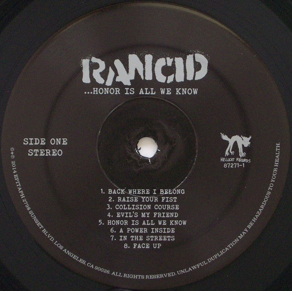Rancid - Honor Is All We Know - In Shrinkwrap! VinylPursuit.com