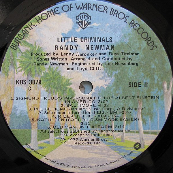 Randy Newman – Little Criminals - 1977 Original