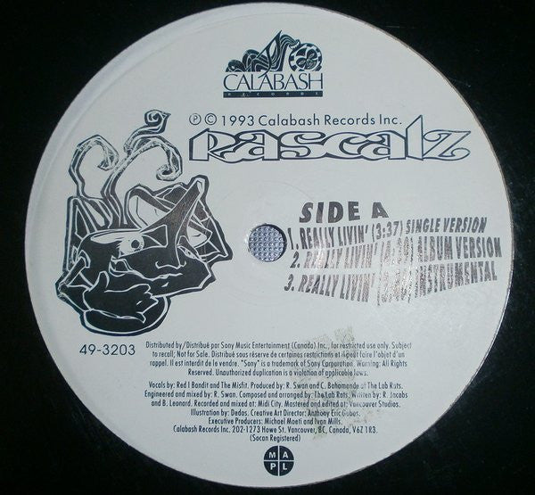 Rascalz – Really Livin' / Funky Migraine - 1993 Original, Rare VinylPursuit.com
