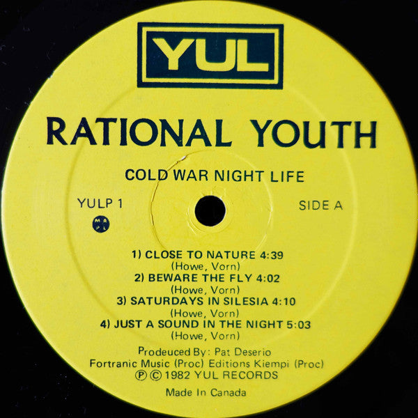 Rational Youth – Cold War Night Life - 1982 Original VinylPursuit.com