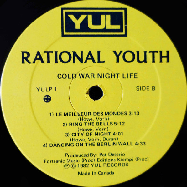 Rational Youth – Cold War Night Life - 1982 Original VinylPursuit.com