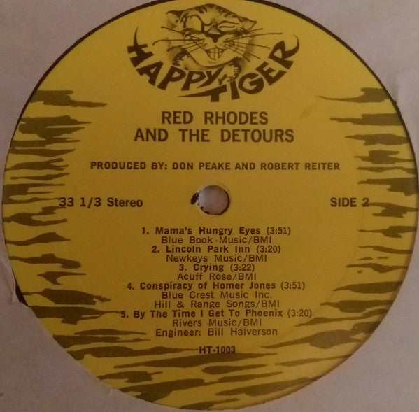Red Rhodes And The Detours ‎– Live At The Palomino - 1969 Original VinylPursuit.com