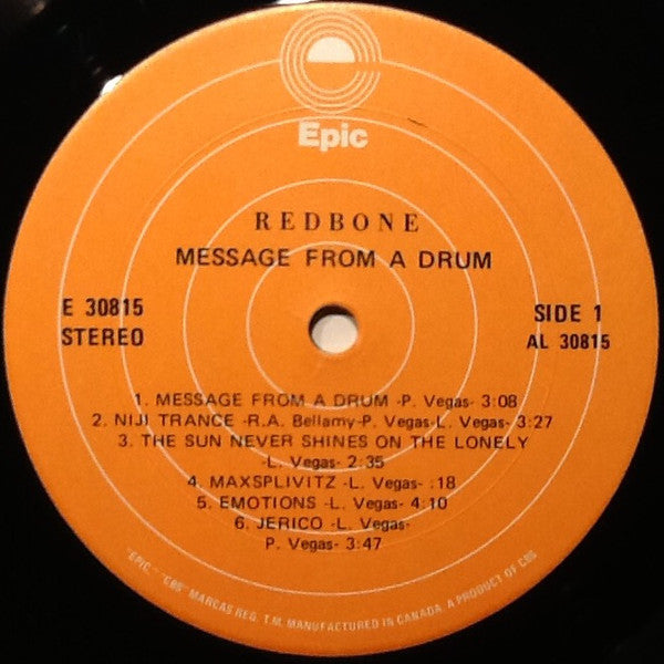 Redbone – Message From A Drum - 1971 Original VinylPursuit.com