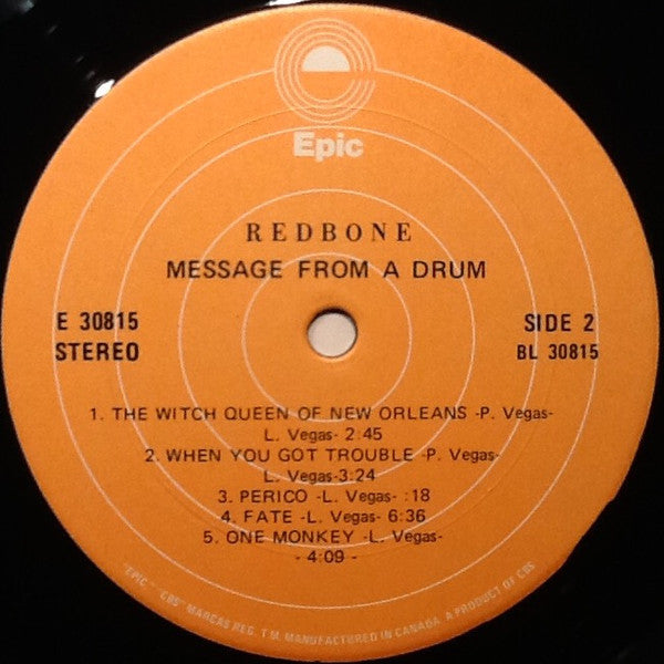 Redbone – Message From A Drum - 1971 Original VinylPursuit.com