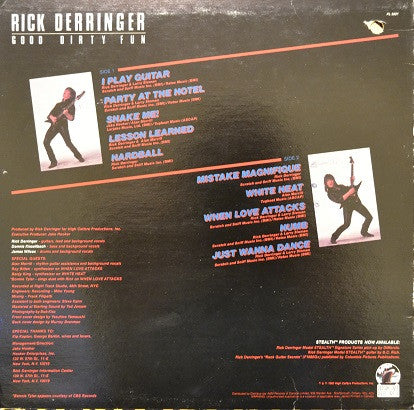 Rick Derringer – Good Dirty Fun - 1983!