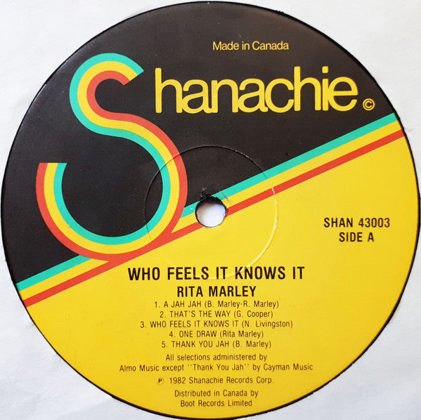Rita Marley – Who Feels It Knows It - 1981 Original