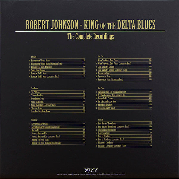 Robert Johnson – King Of The Delta Blues - The Complete Recordings Box Set VinylPursuit.com
