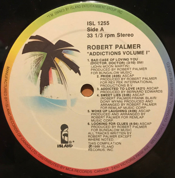 Robert Palmer – Addictions Volume 1 - 1989 Original