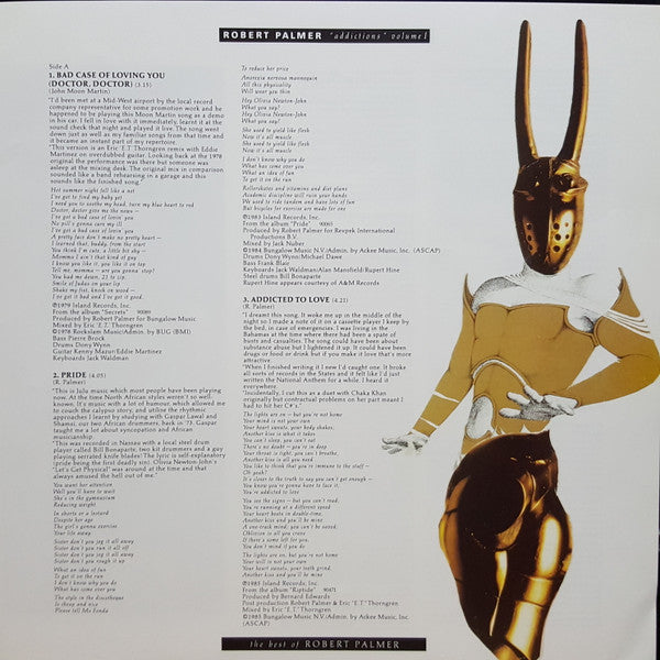 Robert Palmer – Addictions Volume 1 - 1989 Original