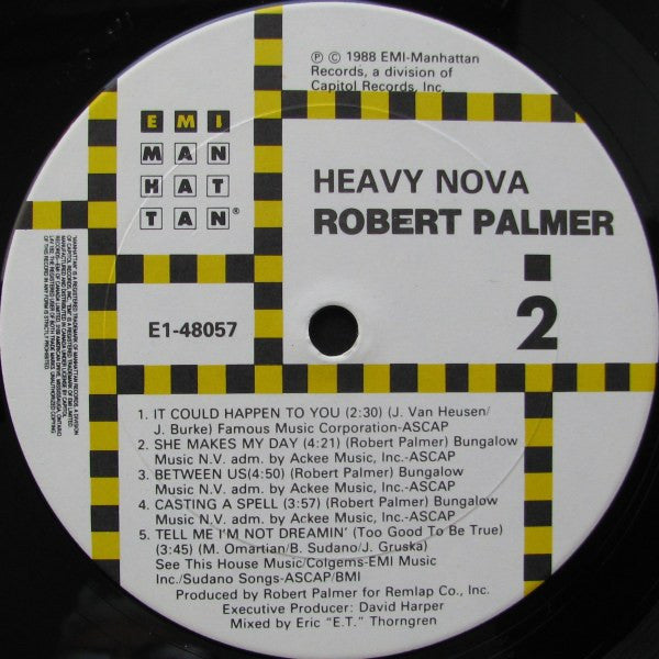 Robert Palmer – Heavy Nova - 1988 Pressing