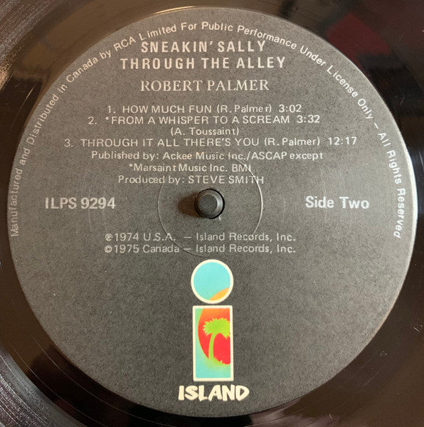 Robert Palmer – Sneakin' Sally Through The Alley - 1975 Original!