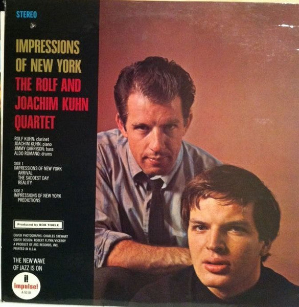 Rolf And Joachim Kuhn Quartet Featuring Jimmy Garrison And Aldo Romano – Impressions Of New York - 1968 Original VinylPursuit.com