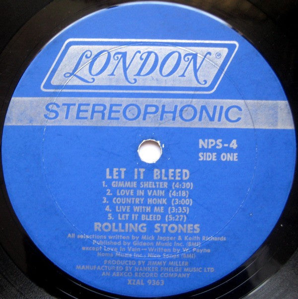 Rolling Stones ‎– Let It Bleed - 1969 US Pressing