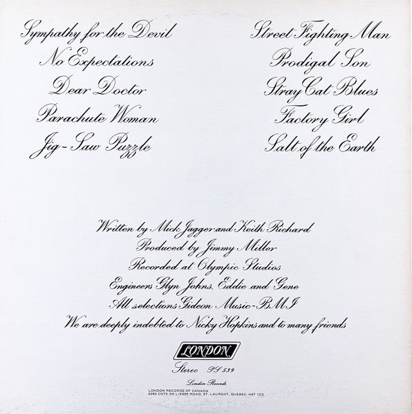 Rolling Stones - Beggars Banquet - 1975 Pressing, Near Mint VinylPursuit.com