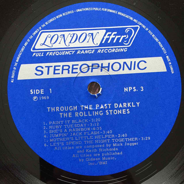 Rolling Stones – Through The Past, Darkly (Big Hits Vol. 2) - 1969 Octagon Cover!