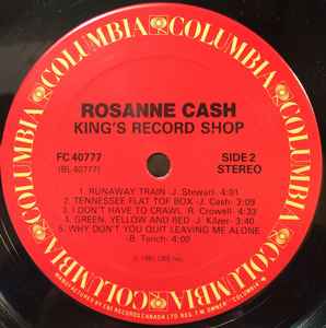 Rosanne Cash ‎– King's Record Shop - 1987 Sealed!