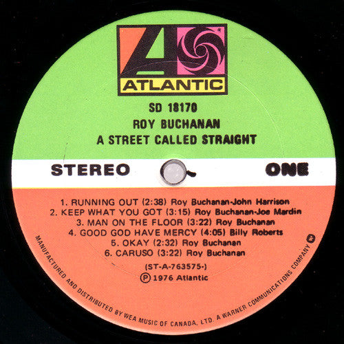 Roy Buchanan – A Street Called Straight - 1976 VinylPursuit.com
