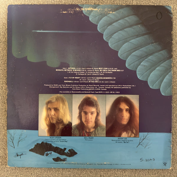 Rush – Fly By Night - 1978 US Pressing