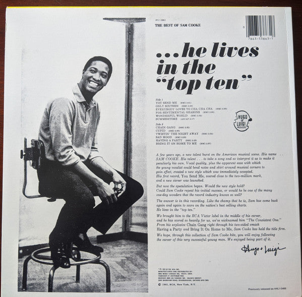 Sam Cooke The Best Of Sam Cooke Vinyl Pursuit Inc