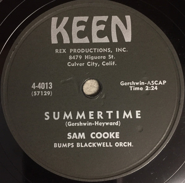 Sam Cooke ‎– You Send Me / Summertime - 1957 US Pressing - 10" 78rpm