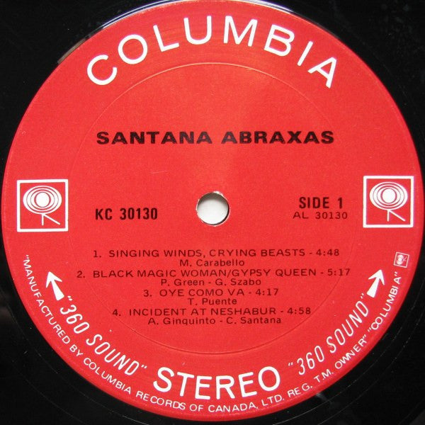 DAILY DEAL! Santana ‎– Abraxas - 1970 Original with Poster