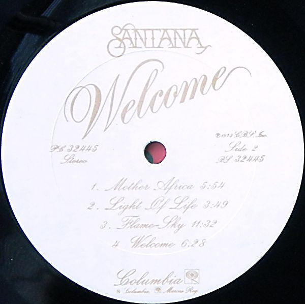 Santana – Welcome - 1973 Original!