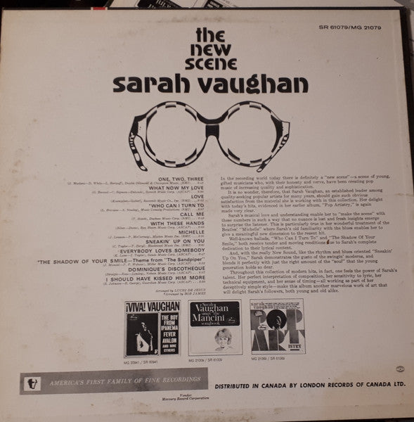 Sarah Vaughan – The New Scene - 1966 Original in Shrinkwrap Vinyl Pursuit Inc