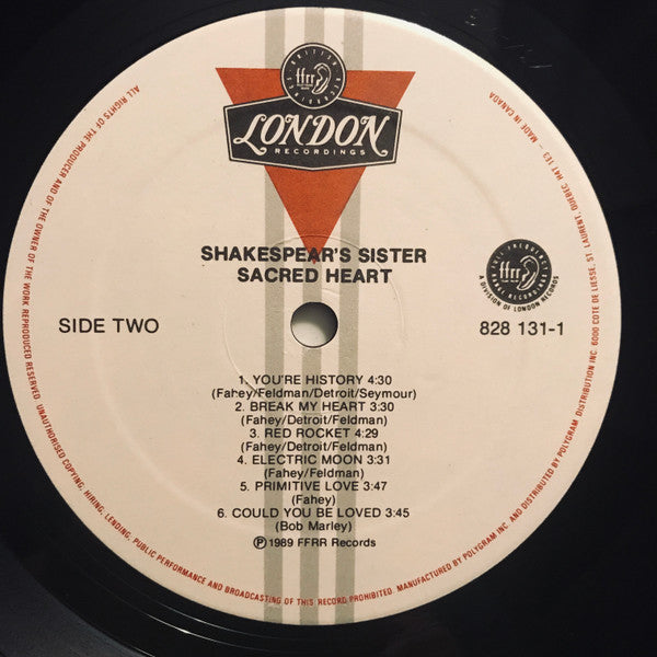 Shakespear's Sister – Sacred Heart - 1989 VinylPursuit.com