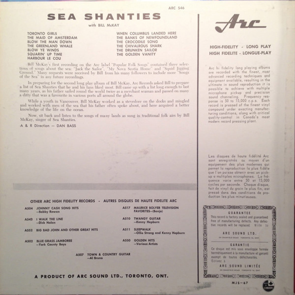 Bill McKay – Sea Shanties