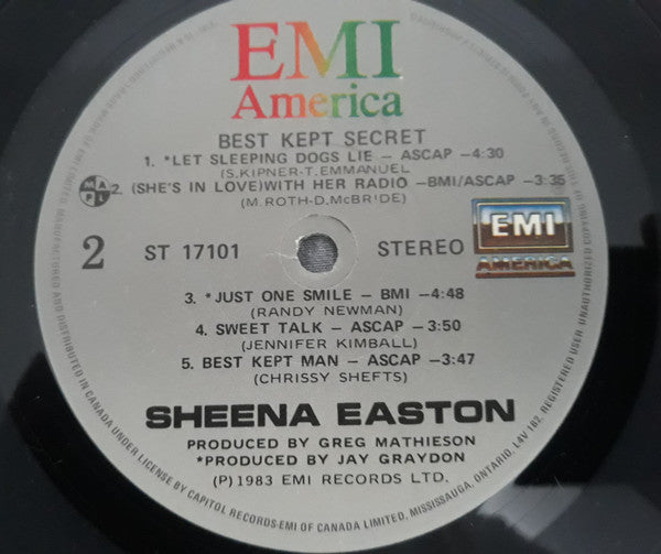Sheena Easton – Best Kept Secret - 1983 Sealed!